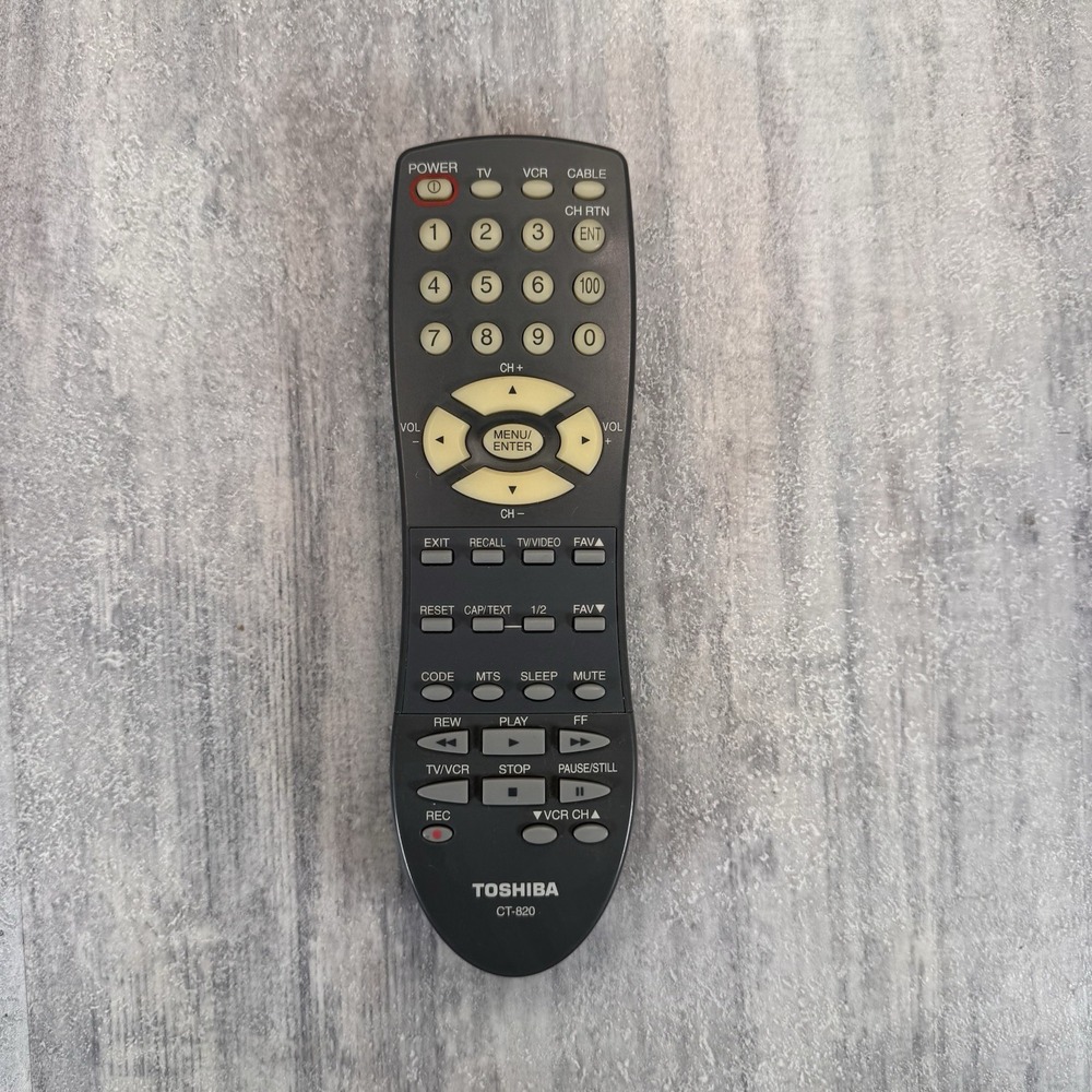 Toshiba CT-820 Remote Control for 14AF41 20AF41C 24AF41C 27A41 - Tested Working